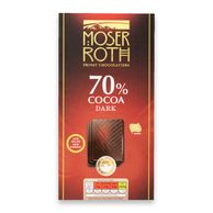 70% Cocoa Dark Chocolate 100g Moser Roth